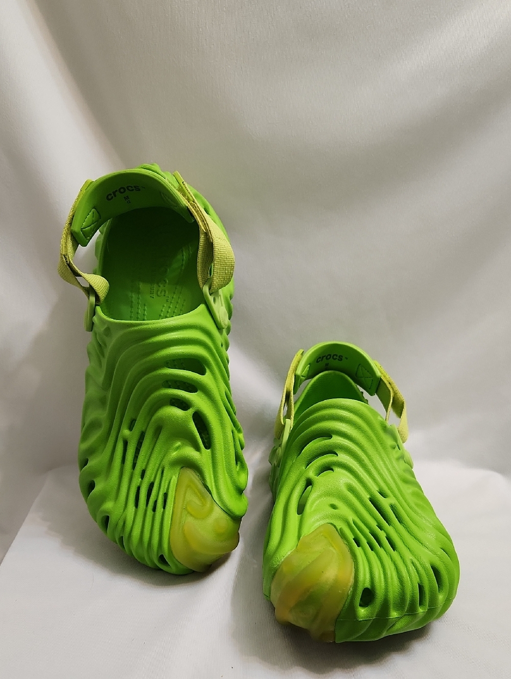 CROCS Pollex Clogs X Salehe Bembury Green Crocodile Shoes (M Size 12) - Picture 4 of 14